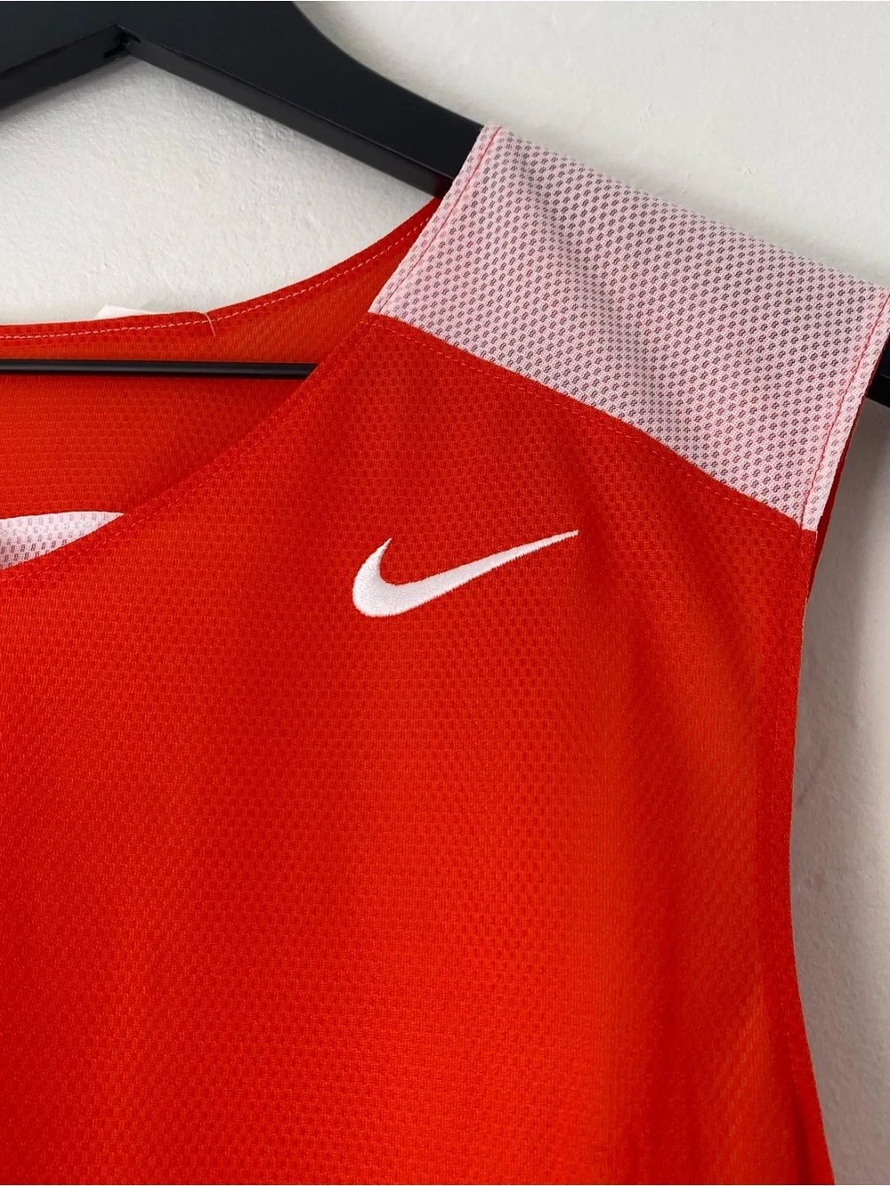 NWT Nike Reversible Orange/ White Athletic Mesh Jersey